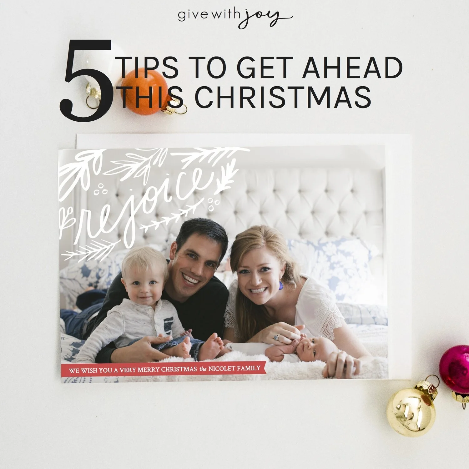 More Joy This Holiday Season: 5 tips to get ahead this Christmas