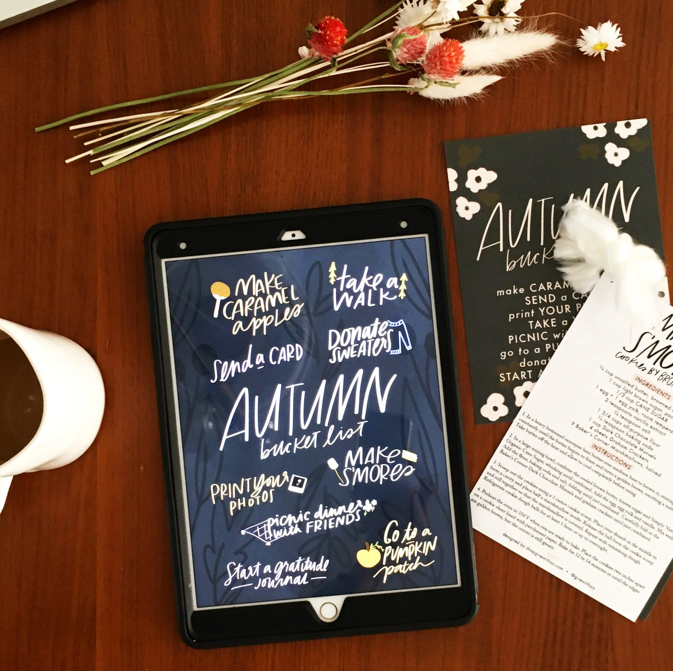 Printable, Autumn Bucket List