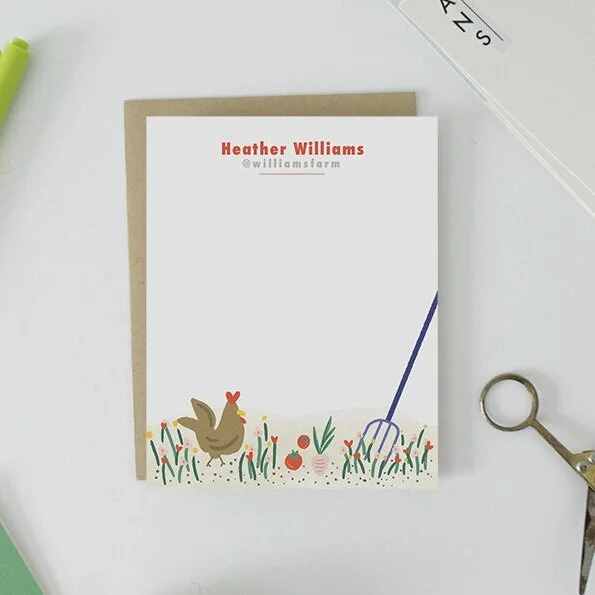 Farm Personalized Stationery, Custom Options