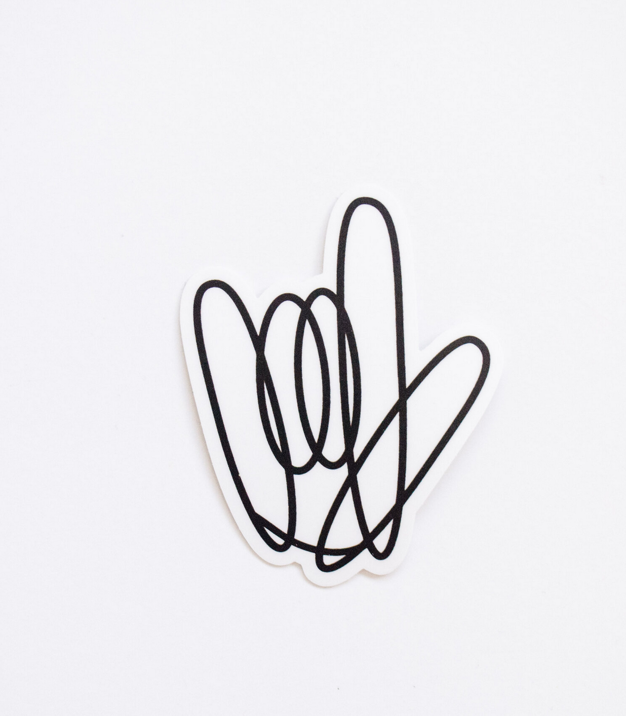 I Love You Sticker, Sign Language Art