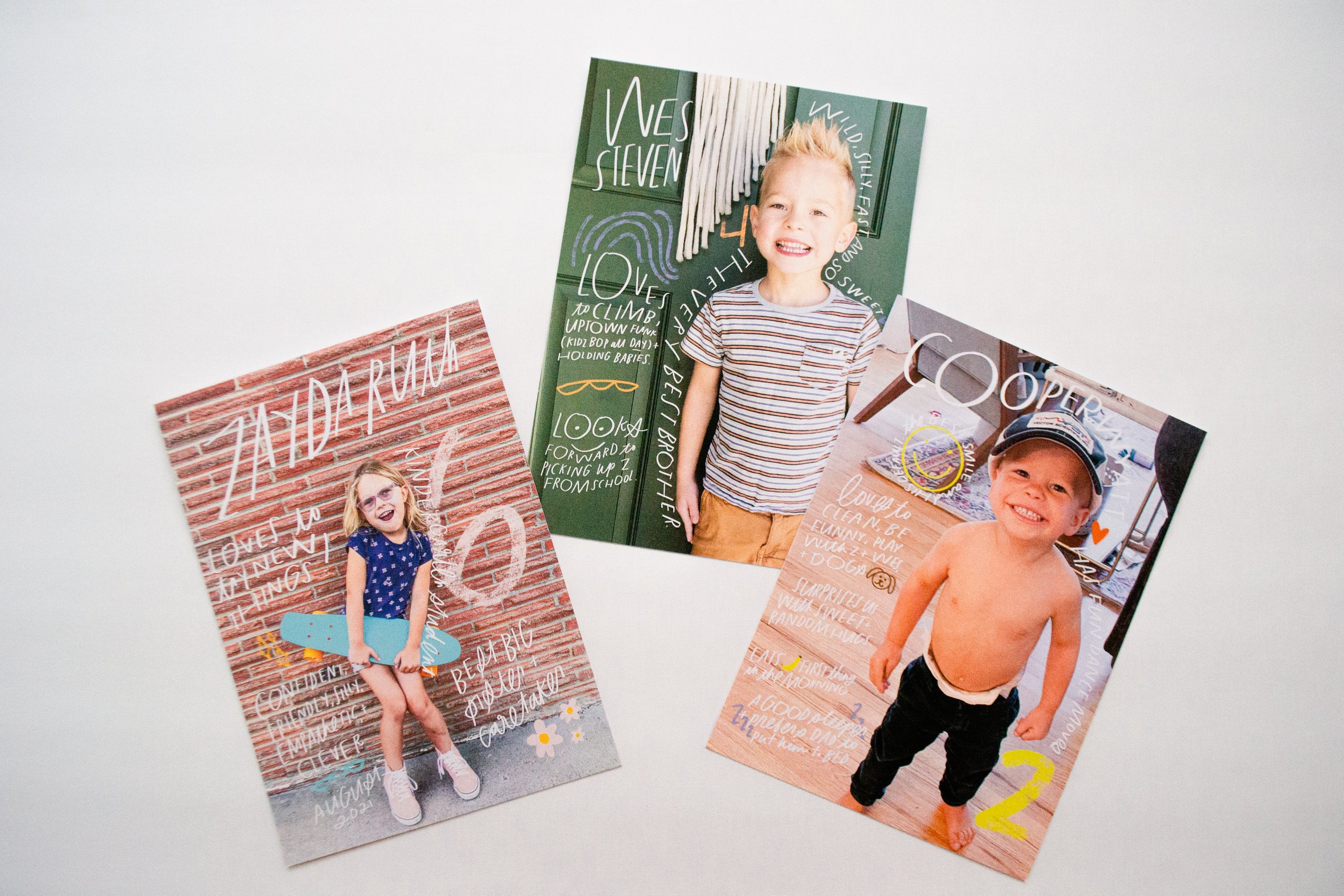 Printed Lettered Memories for Sweet Moments