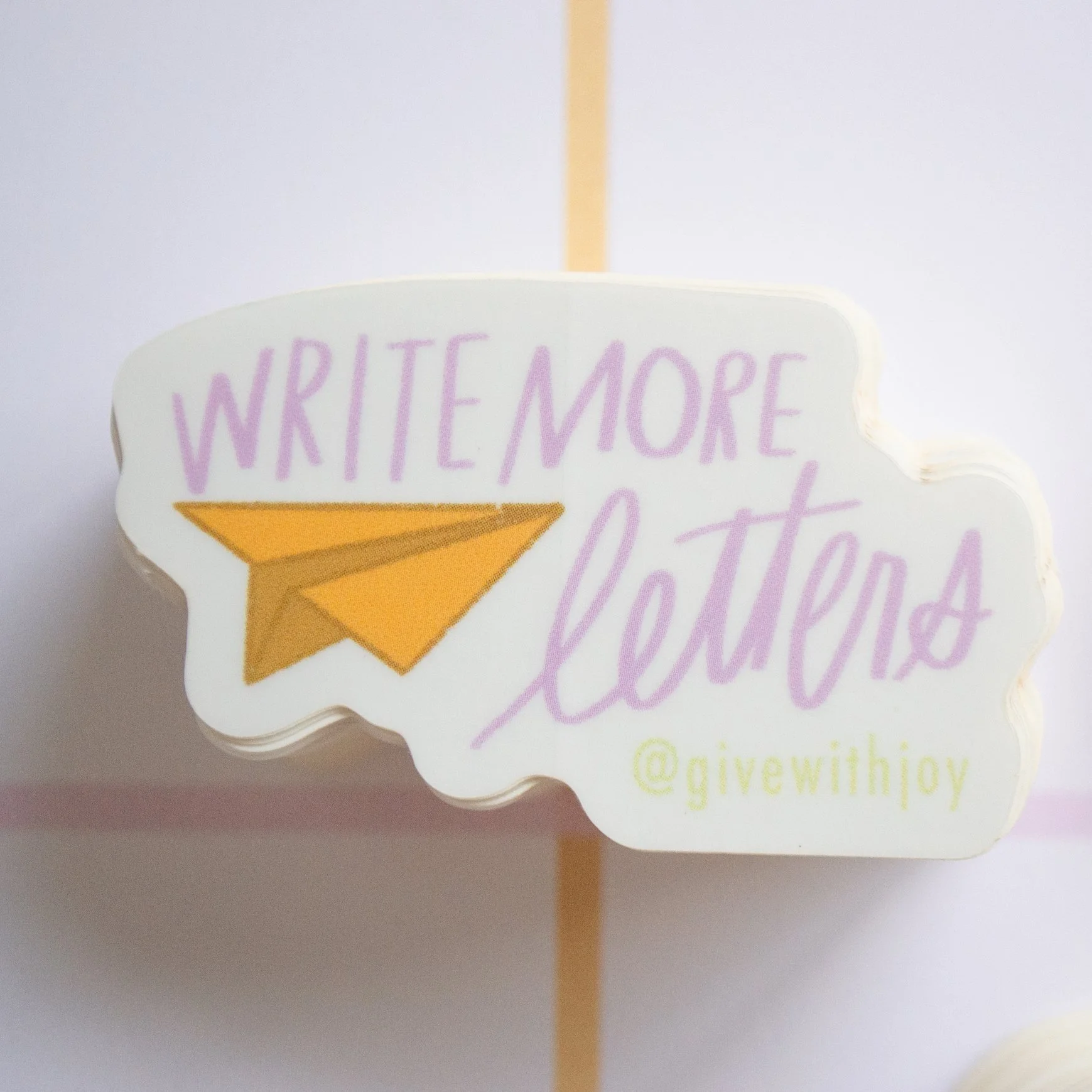 Write More Letters Vinyl Sticker