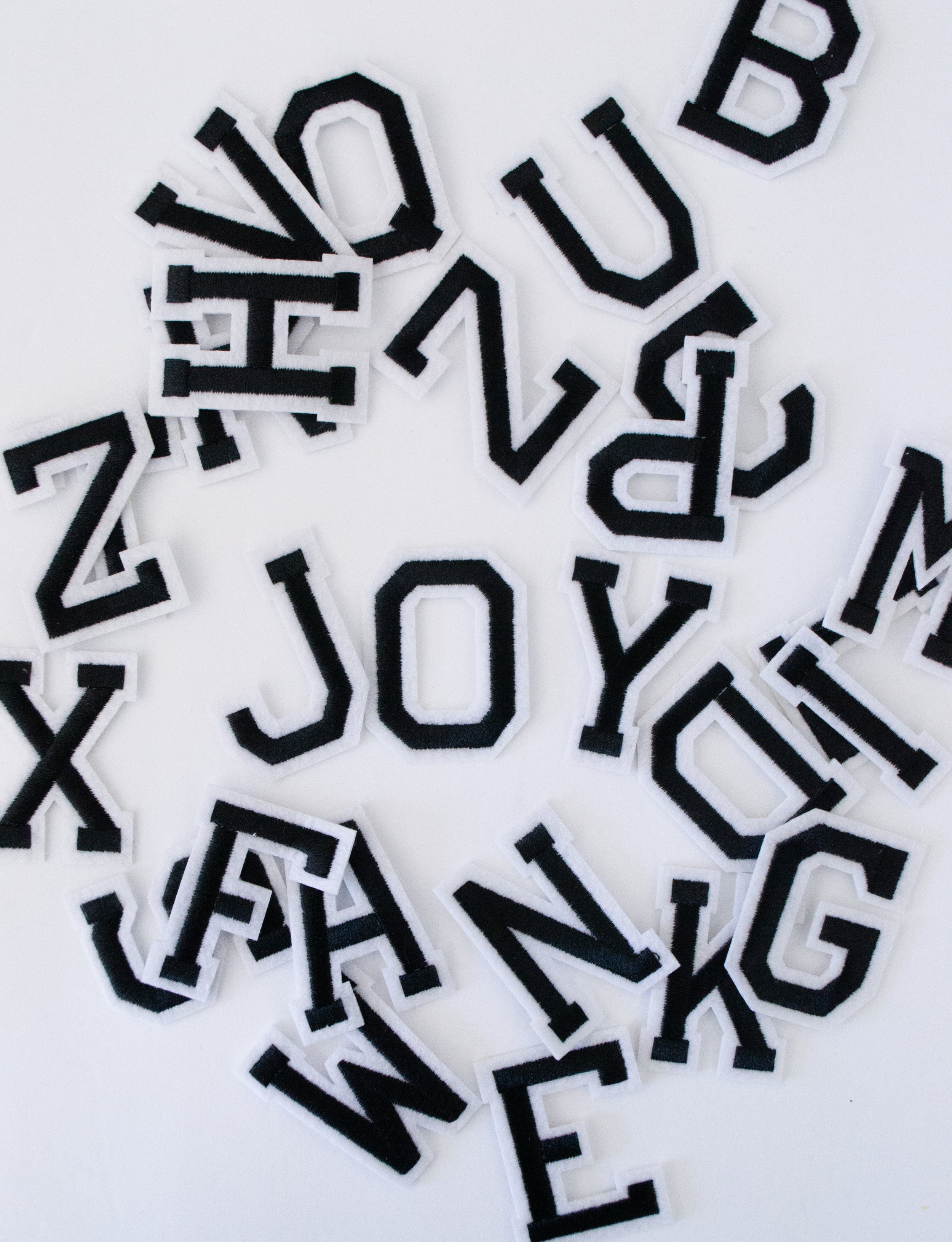 Iron On Letters Alphabet Patches — give with joy
