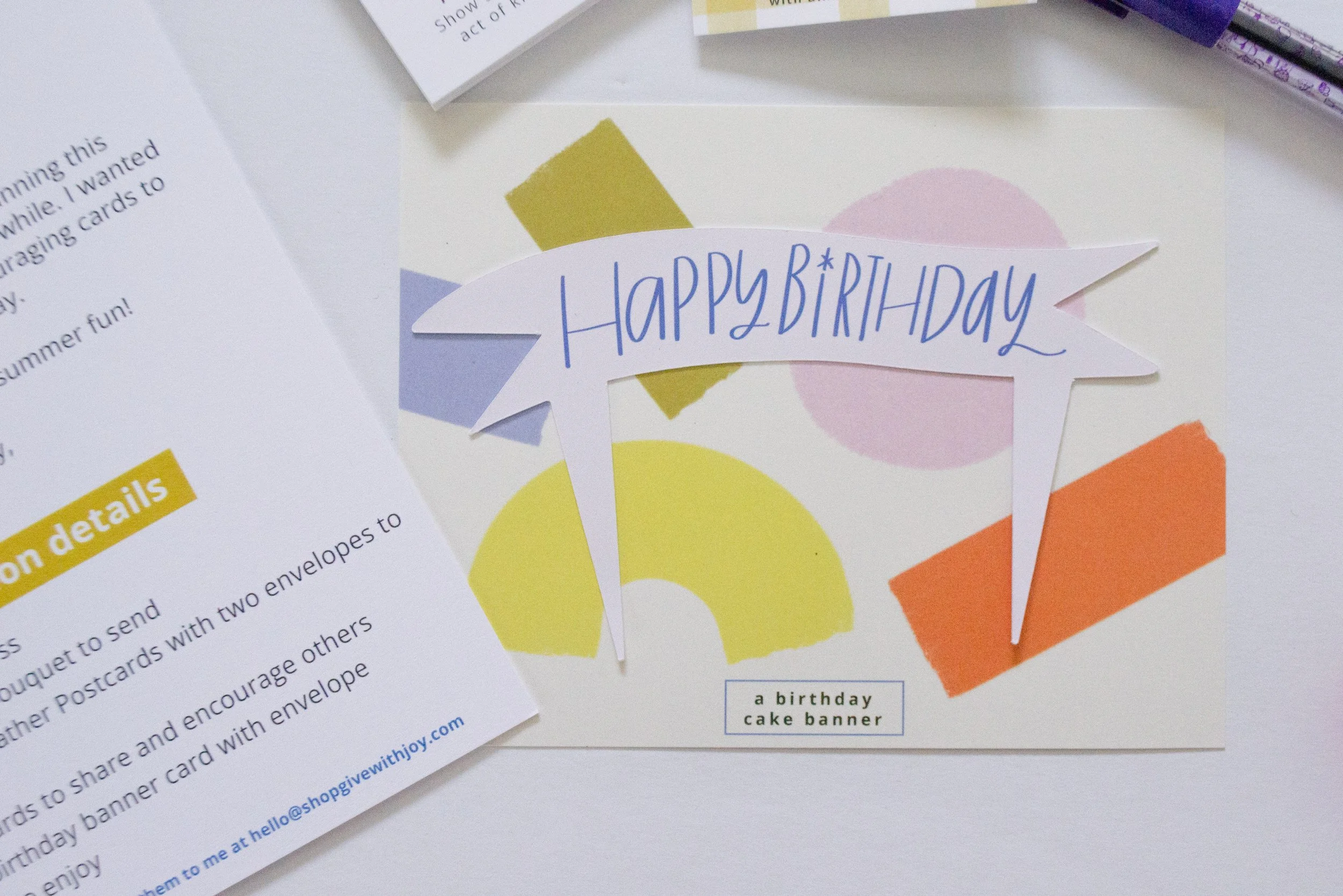 Birthday Cake Topper and Card