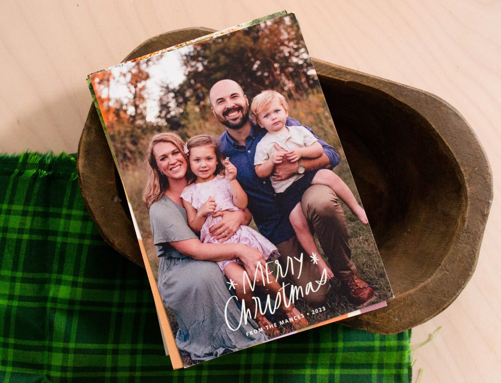Merry Christmas Script Lettering Photo Overlay