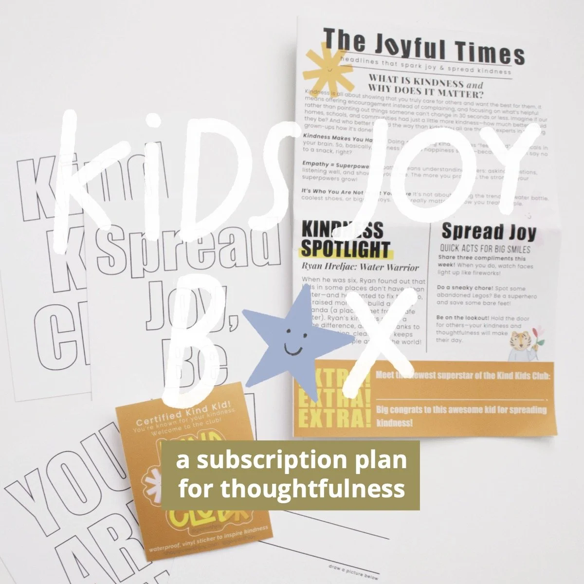 3-Month Subscription Kids Joy Box, Winter Edition