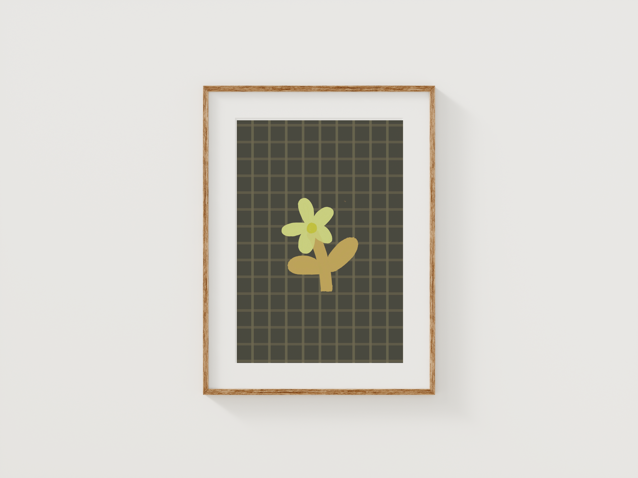 Retro Flower Art Print