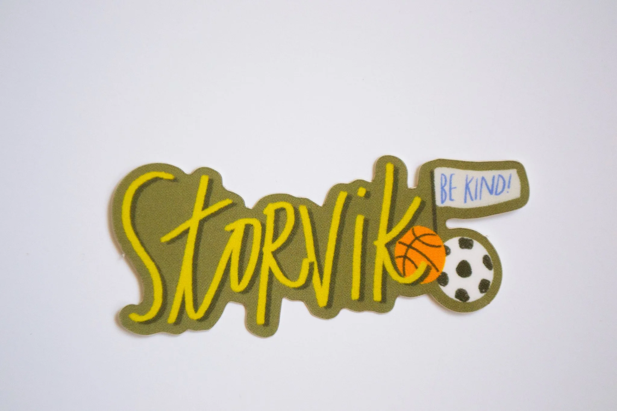 Personalized Name Sticker, Sports Style