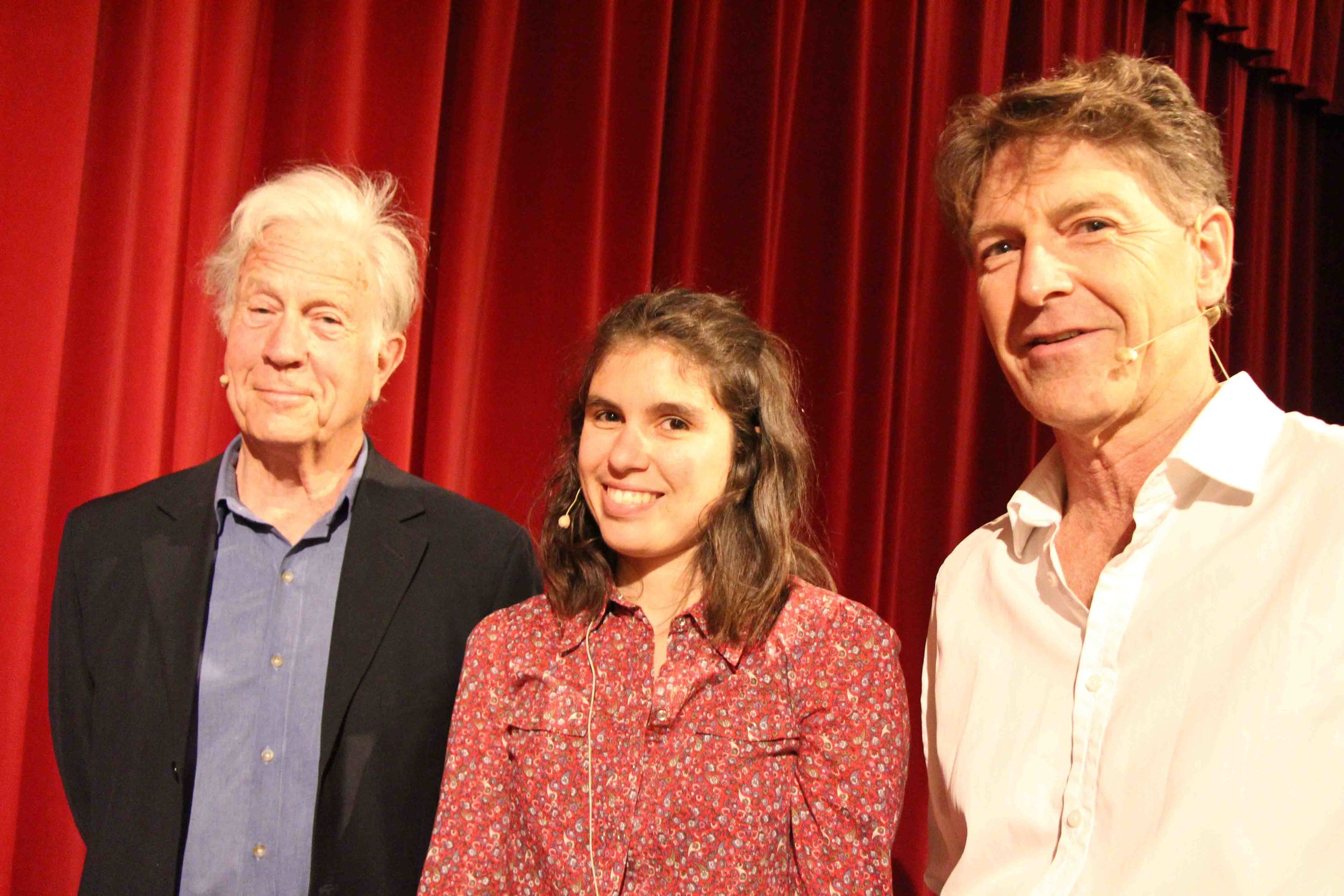 Henry Reynolds, Ellen van Neerven and Steven Lang at Outspoken, photo: Mark Newman