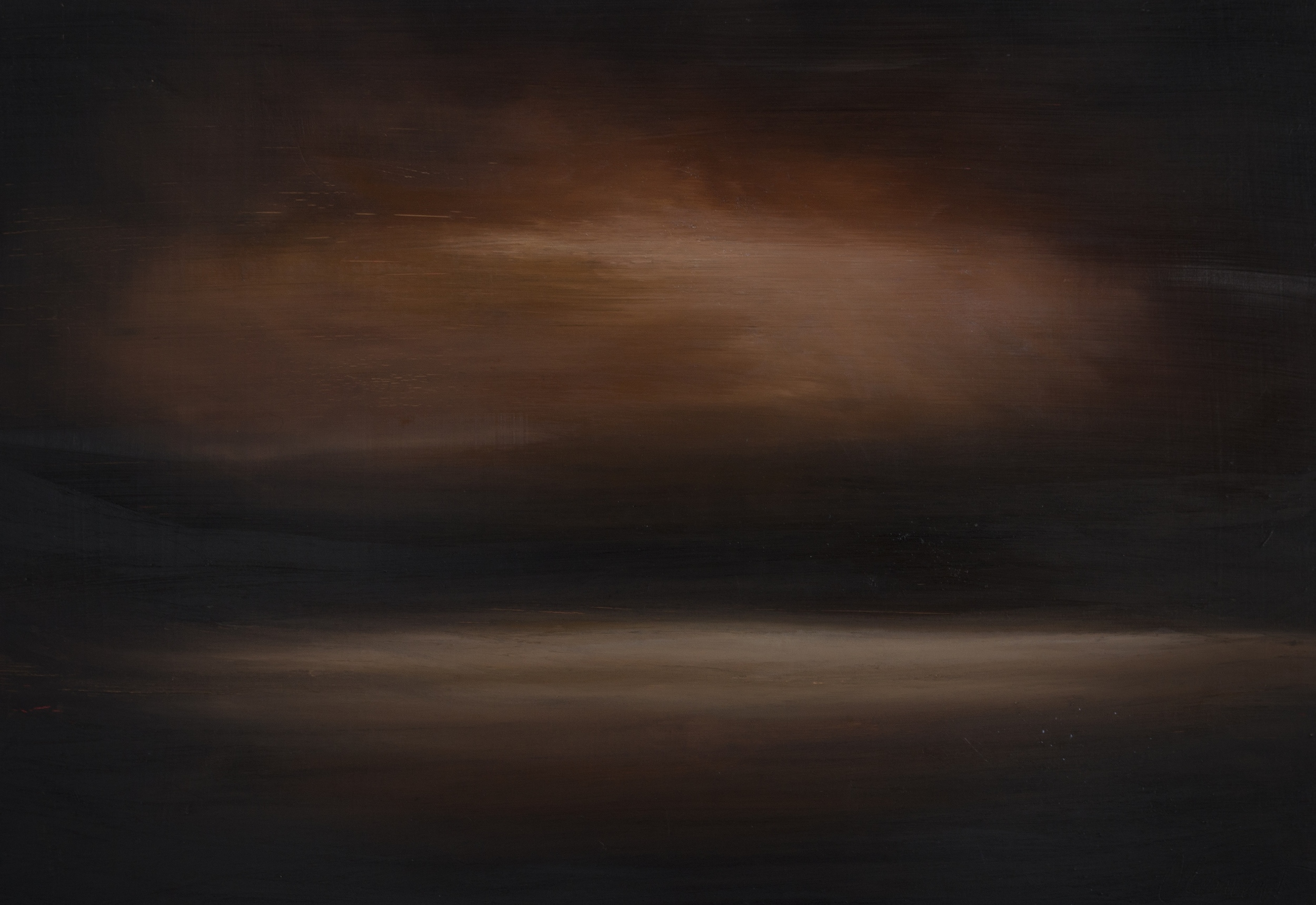 Reflection" oil on wood 24"x18"