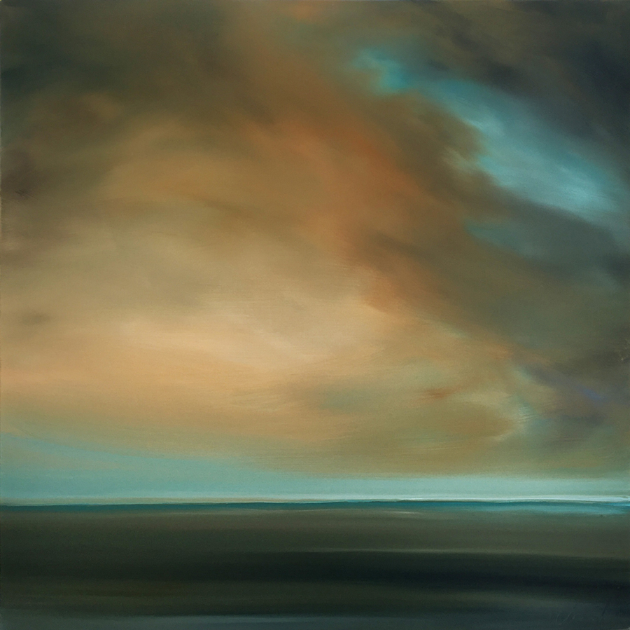 "Embracing" 40"x40" oil on canvas
