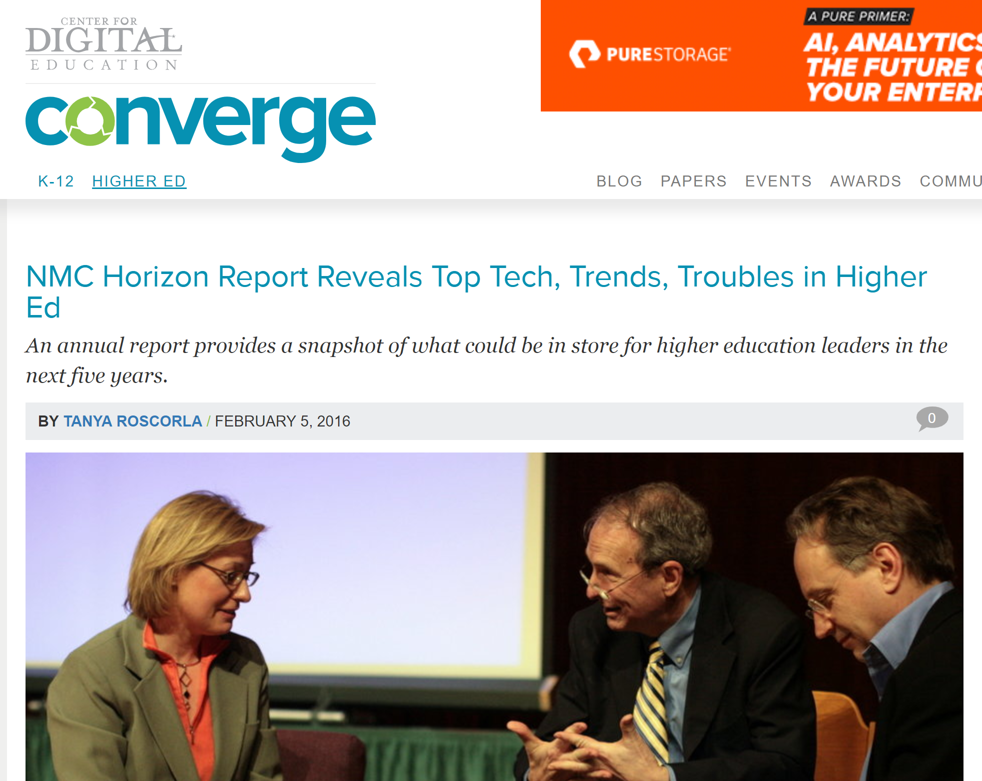 'Center for Digital Education' Interview