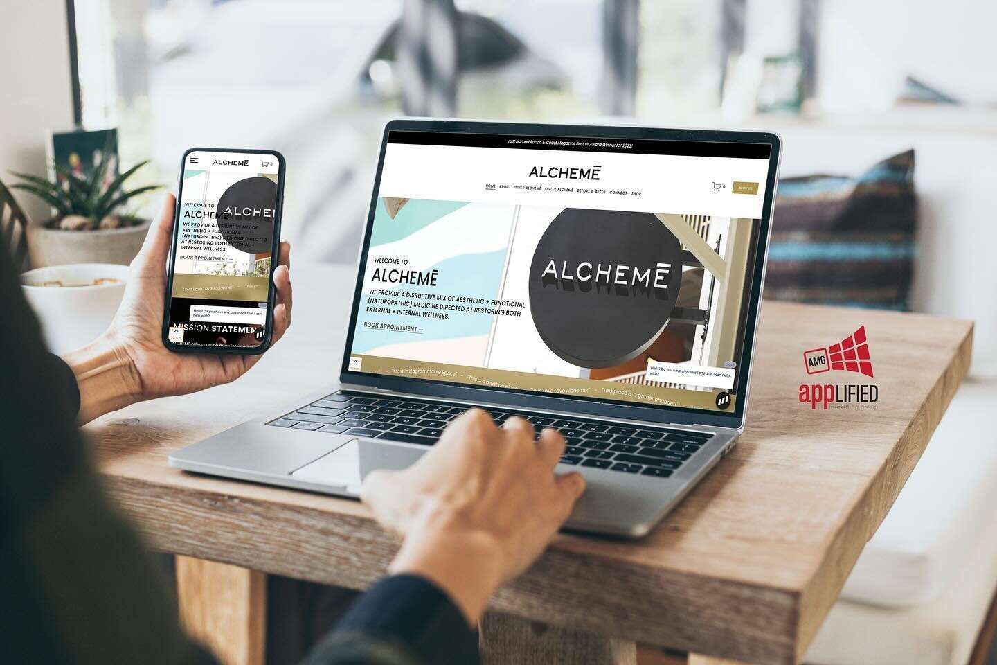 We love to create!! Keep it fresh and engaging with @alchemehealth website refresh designed by @applifiedmarketinggroup Thankful to continue collaborating with the team @alchemehealth for 6 plus years!