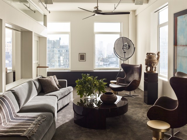 This Chic Chelsea Loft Incorporates (Nearly) 50 Shades of Gray