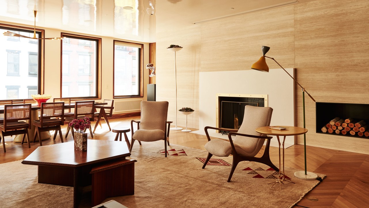 Iconic Midcentury Design Dominates a Hotelier's SoHo Loft