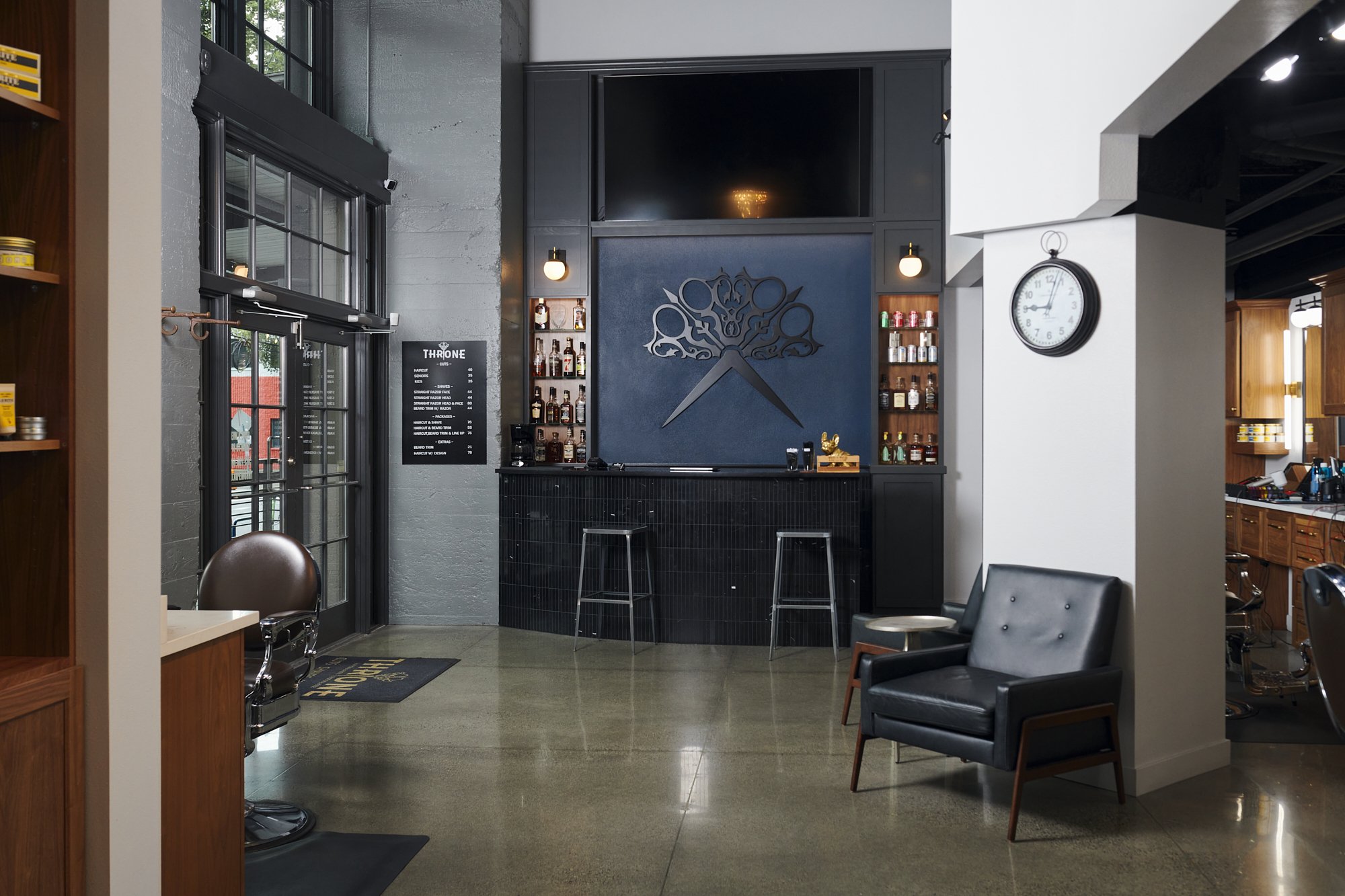 Throne Traditional Barbershop · Top-shelf Haircuts, Shaves & Booze