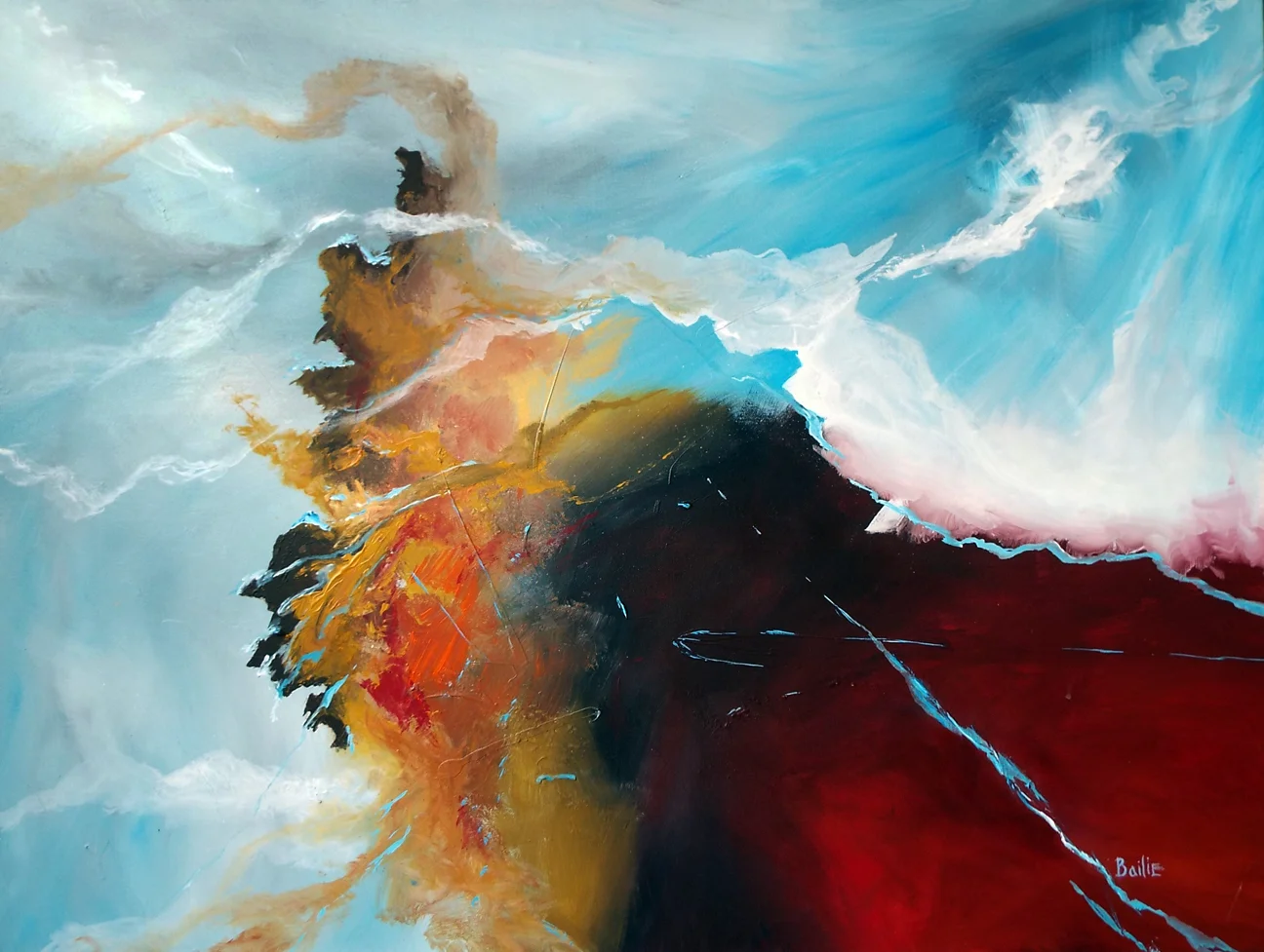 A Volcanic View  4' x 3'  private collection