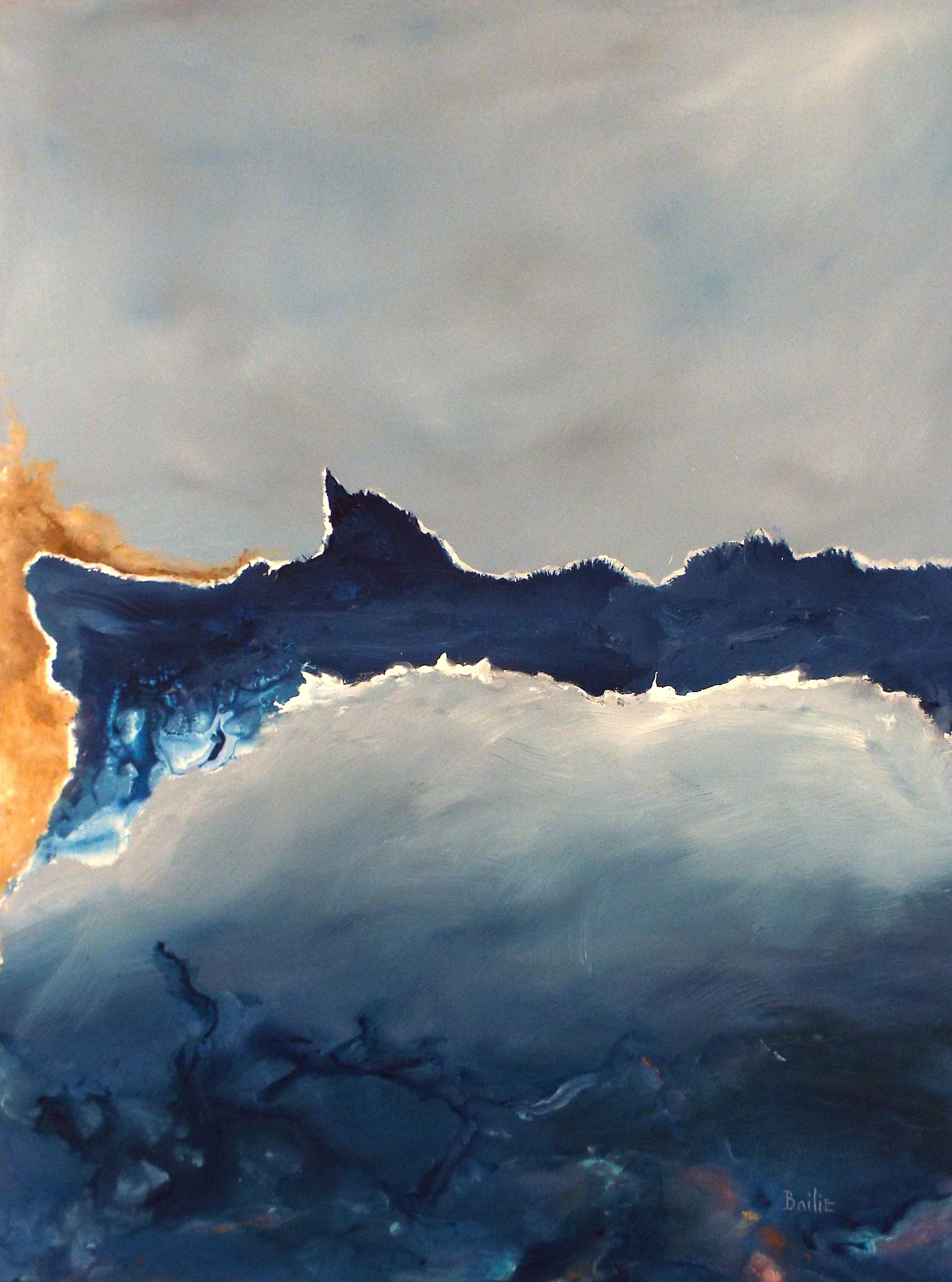 A Crack in the Rift acrylic on canvas 3' x 4'