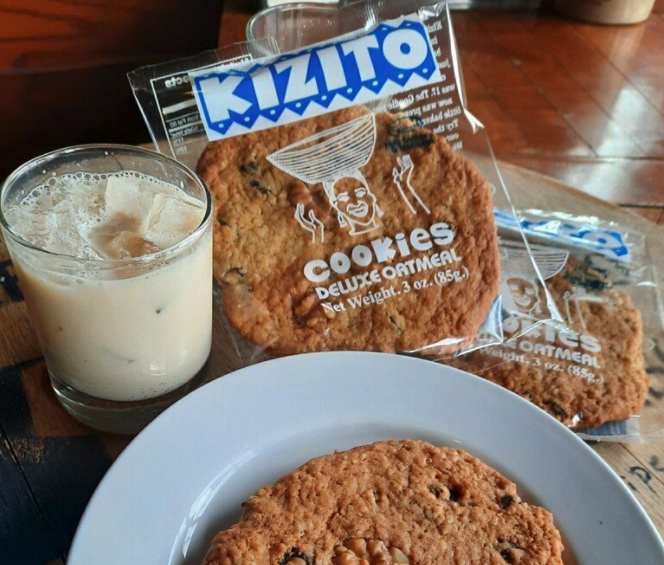 Bourbons Bistro eggnog and Kizito’s oatmeal cookies