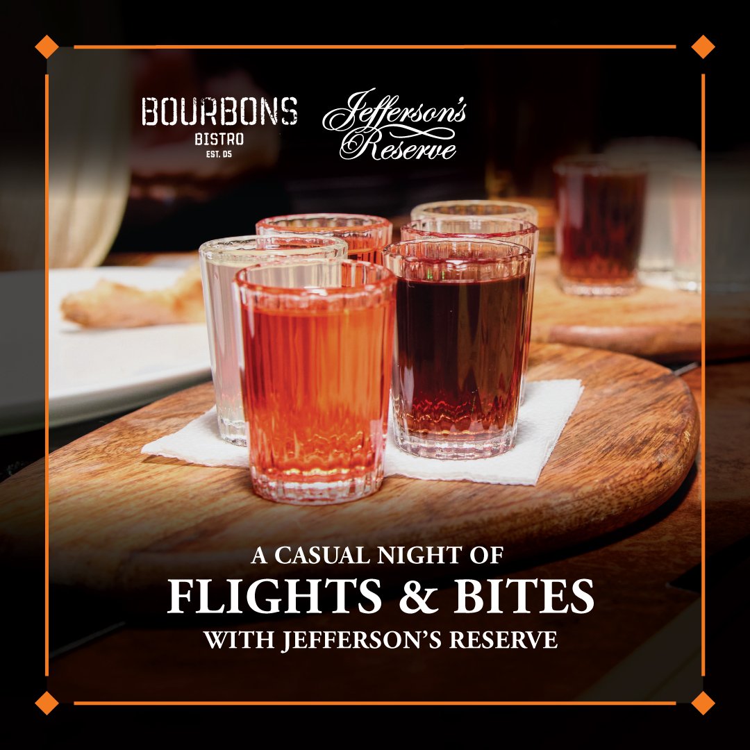 Flights &amp; Bites with Jefferson's Reserve