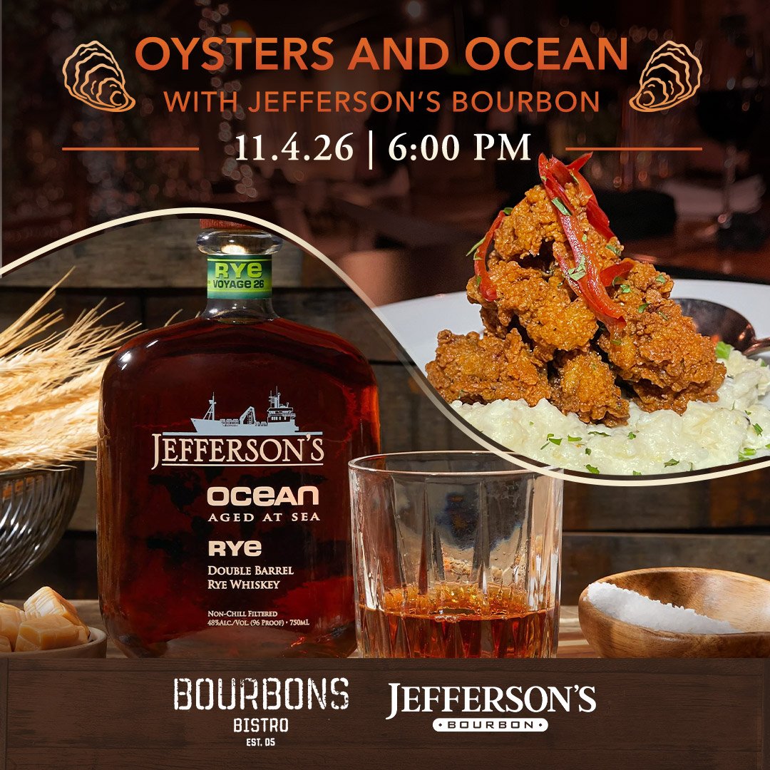 Oysters and Ocean with Jefferson's Bourbon