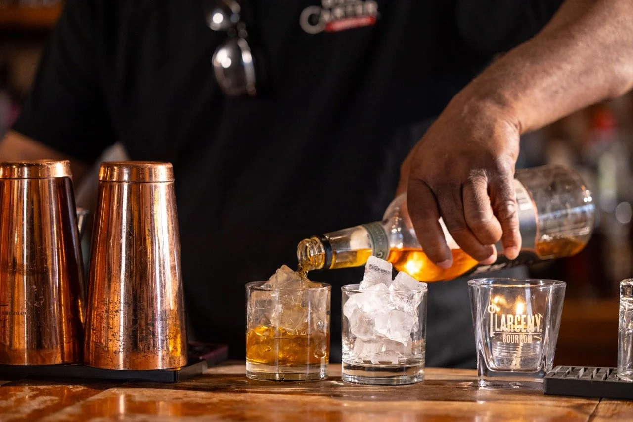 Half-price drinks weeknights at Bourbons Bistro