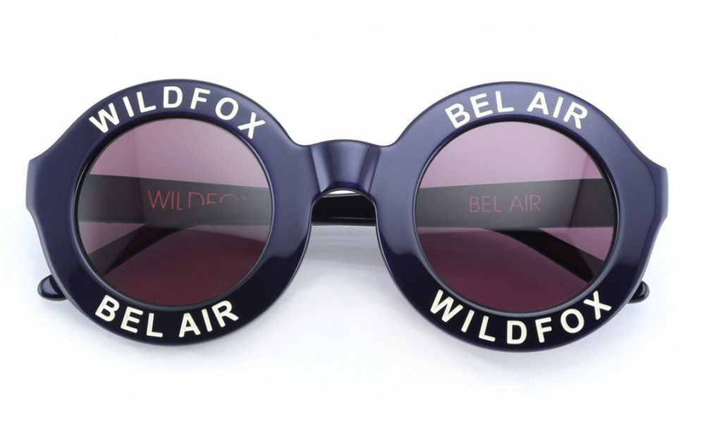 Wildox sunglasses Wildfox Twiggy Deluxe Montage / Brown Sun Frame Brown Lens  main image 4