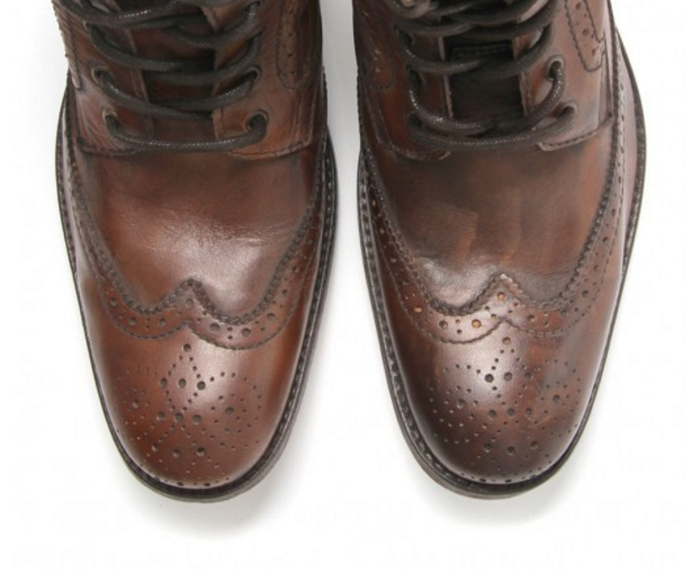H BY HUDSON ANGUS TAN BROWN LEATHER BOOTS — NO SEASON LOS  display picture 1