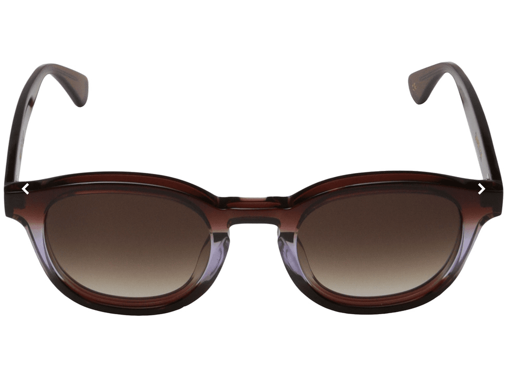 Wildfox Smart Fox Dark Gradient Purple Brown Sunglasses Smart Fox Sunglasses | Rosewater – Wildfox Couture main image 4