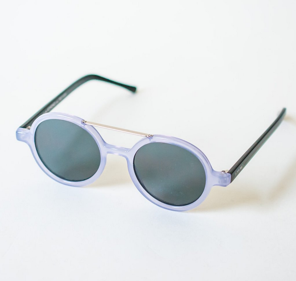 NEW KOMONO Sunglasses Round Clear and Gold Vivien KOMONO VIVIEN IN VIOLET — NO SEASON LOS ANGELES main image 4