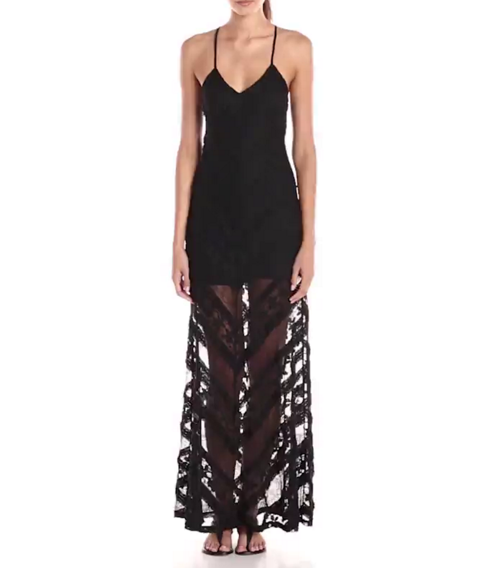 knee length dresses for ladies On Sale Minkpink Starstruck Embroidered Lace Dress in Black Harvest –  Harvest Beauty main image 0