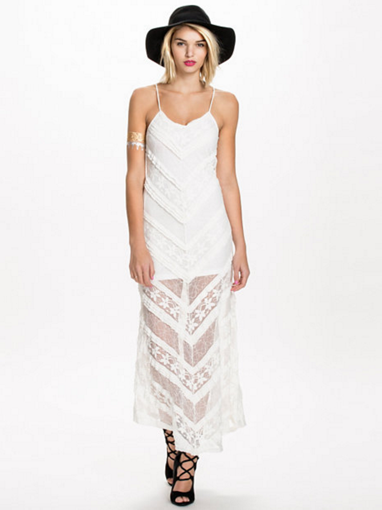 MINKPINK RUM DIARY WHITE MAXI IN MITERED LACE NO SEASON LOS ANGELES MINKPINK RUM DIARY WHITE MAXI IN MITERED LACE NO SEASON LOS ANGELES