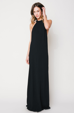 chinese dress ladies SKYE LUXURY V-NECK MAXI DRESS – Shop-Sofia main image 1