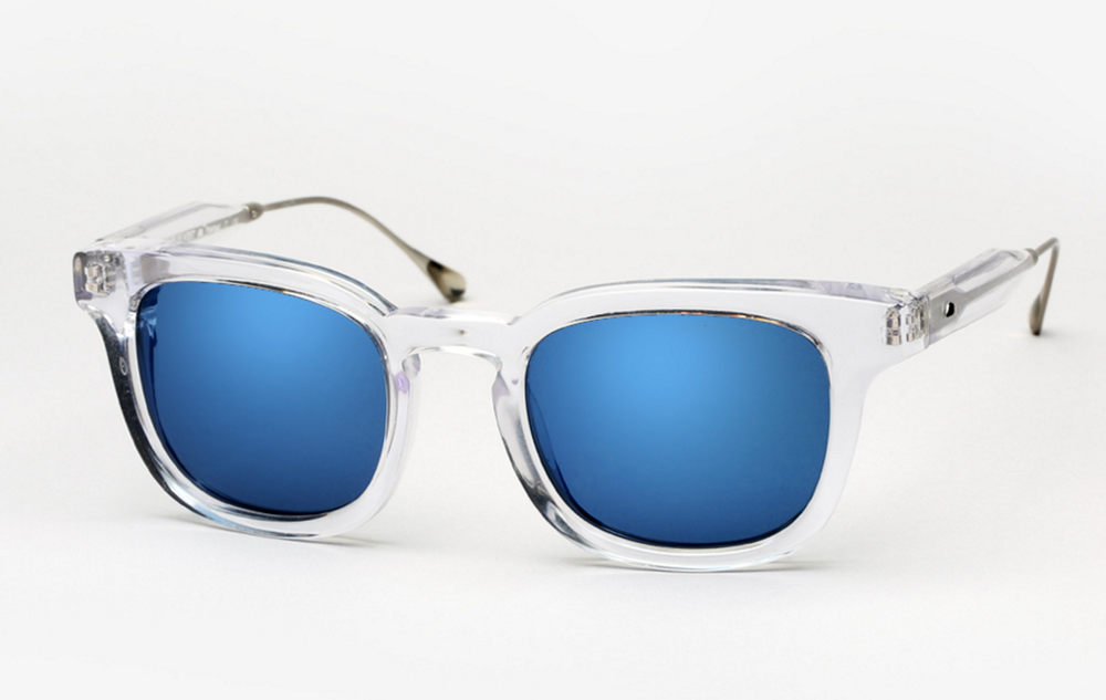 Oliver Peoples Clear and Blue Sunglasses Oliver Peoples Gregory Peck Sun OV5217S 1101/R8 Indigo  main image 4