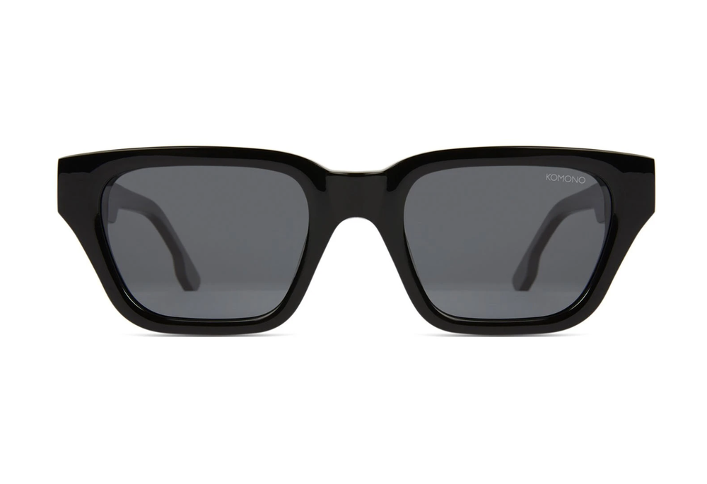 KOMONO BROOKLYN GLOSS BLACK FRAME GREY LENS — NO SEASON LOS  display picture 1