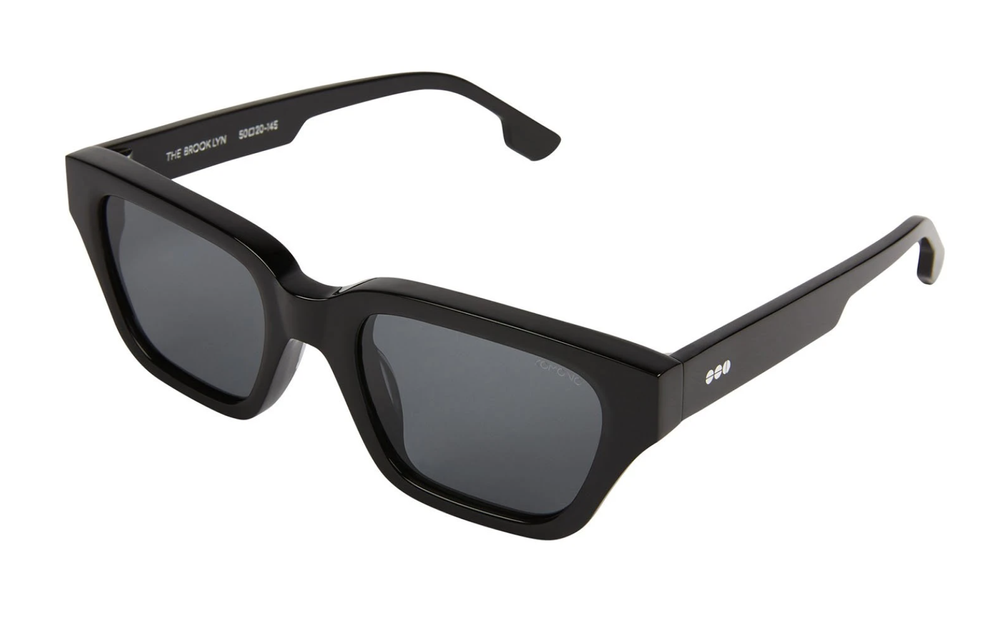 KOMONO BROOKLYN GLOSS BLACK FRAME GREY LENS — NO SEASON LOS  display picture 3