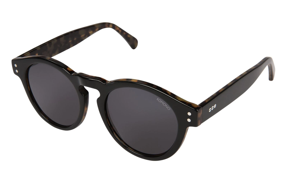 KOMONO CLEMENT BLACK TORTOISE GLOSS FRAME DARK FREY LENS  display picture 2