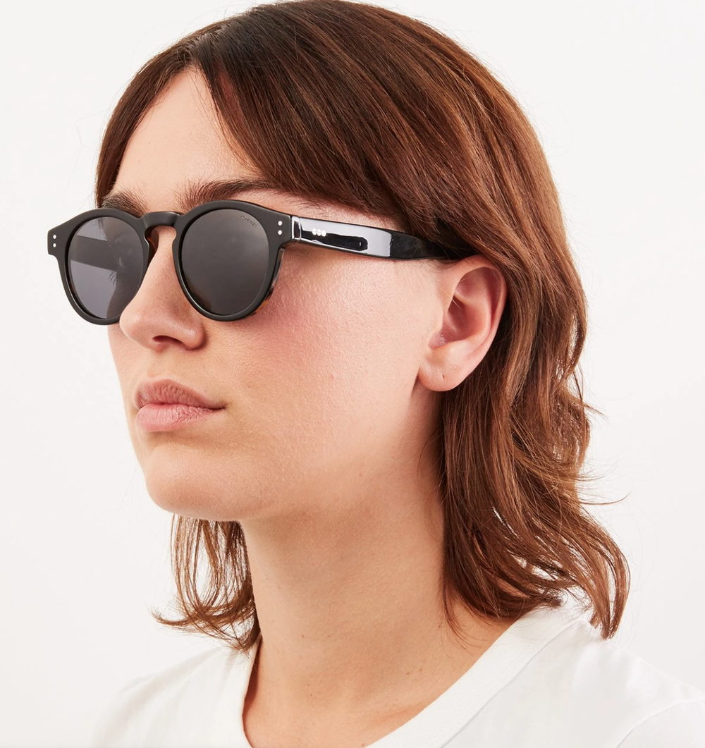 KOMONO CLEMENT BLACK TORTOISE GLOSS FRAME DARK