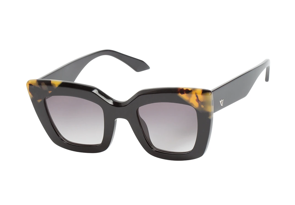 VALLEY BRIGADA BLACK GLOSS FRAME WITH TORTOISE CORNERS AND A  display picture 2