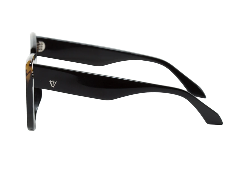 VALLEY BRIGADA BLACK GLOSS FRAME WITH TORTOISE CORNERS AND A  display picture 1