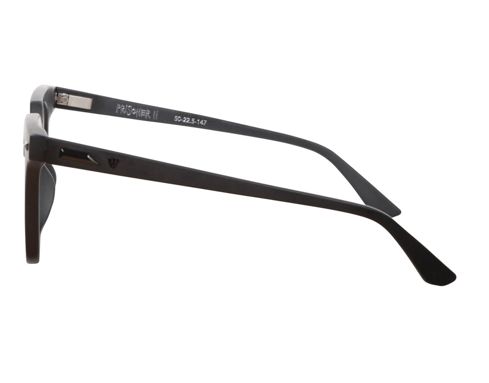 Valley Eyewear Provisions Gloss Black w Matte Black Metal Trim/Black Lens Rodeo – Valley Eyewear / ROW main image 4