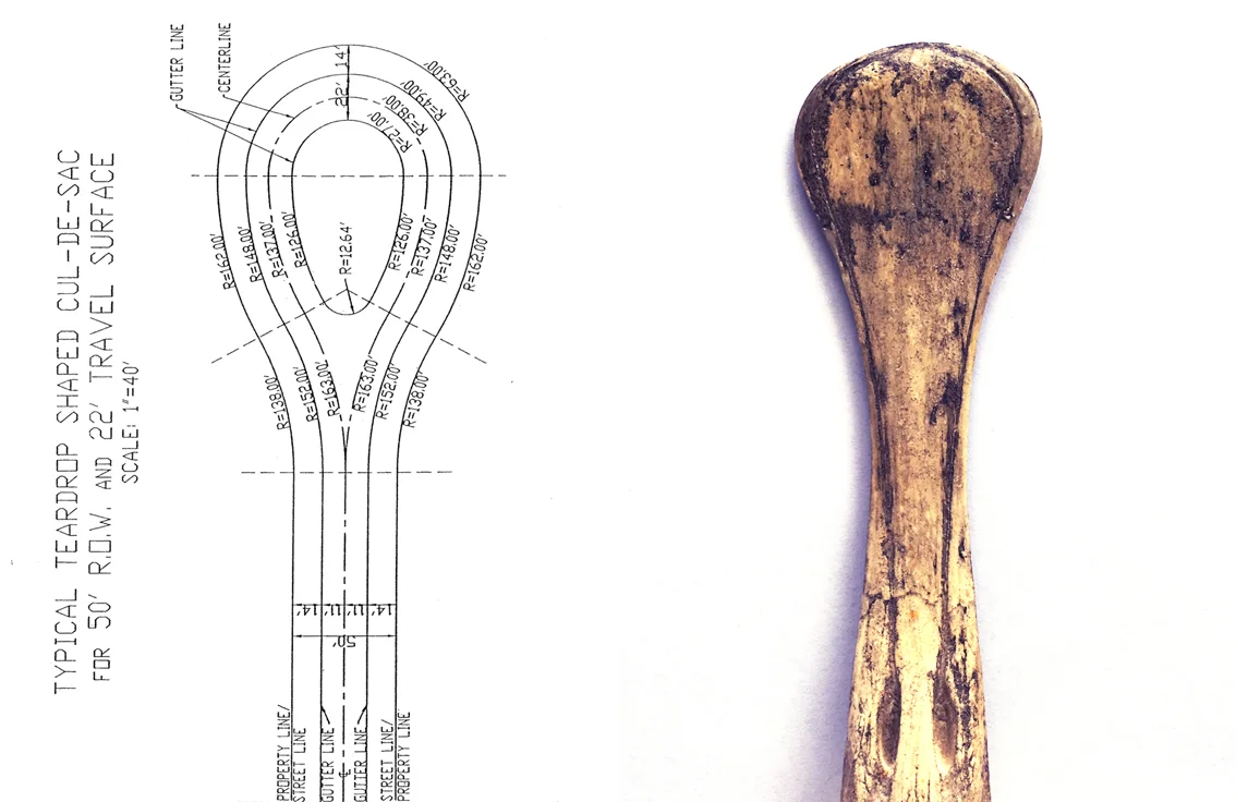 Typical Teardrop-Shaped Culdesac