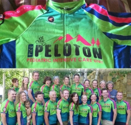 PICU Children's Hospital Logo, Bike Jersey, Aurora, CO