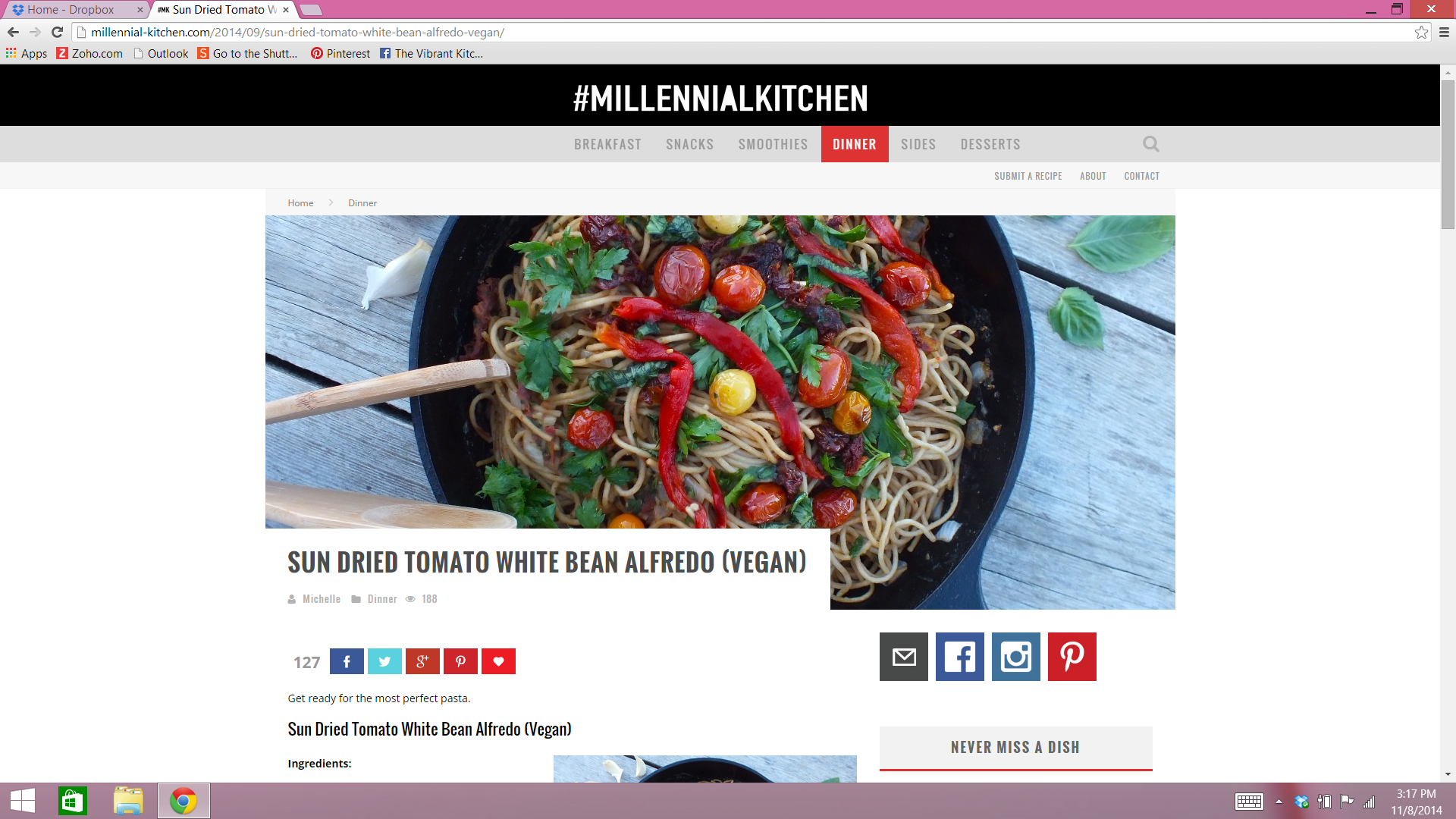 http://millennial-kitchen.com/2014/09/sun-dried-tomato-white-bean-alfredo-vegan/