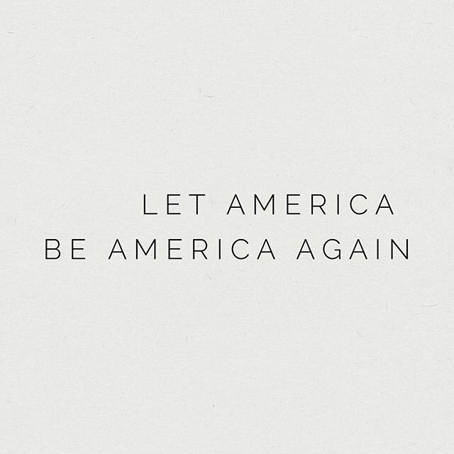 EXCERPT // A fragment of the incredible poem, Let America Be America Again, by Langston Hughes. No one is free until all are free. Honoring this day. Juneteenth marks the day when federal troops arrived in Galveston, Texas in 1865 to take control of 