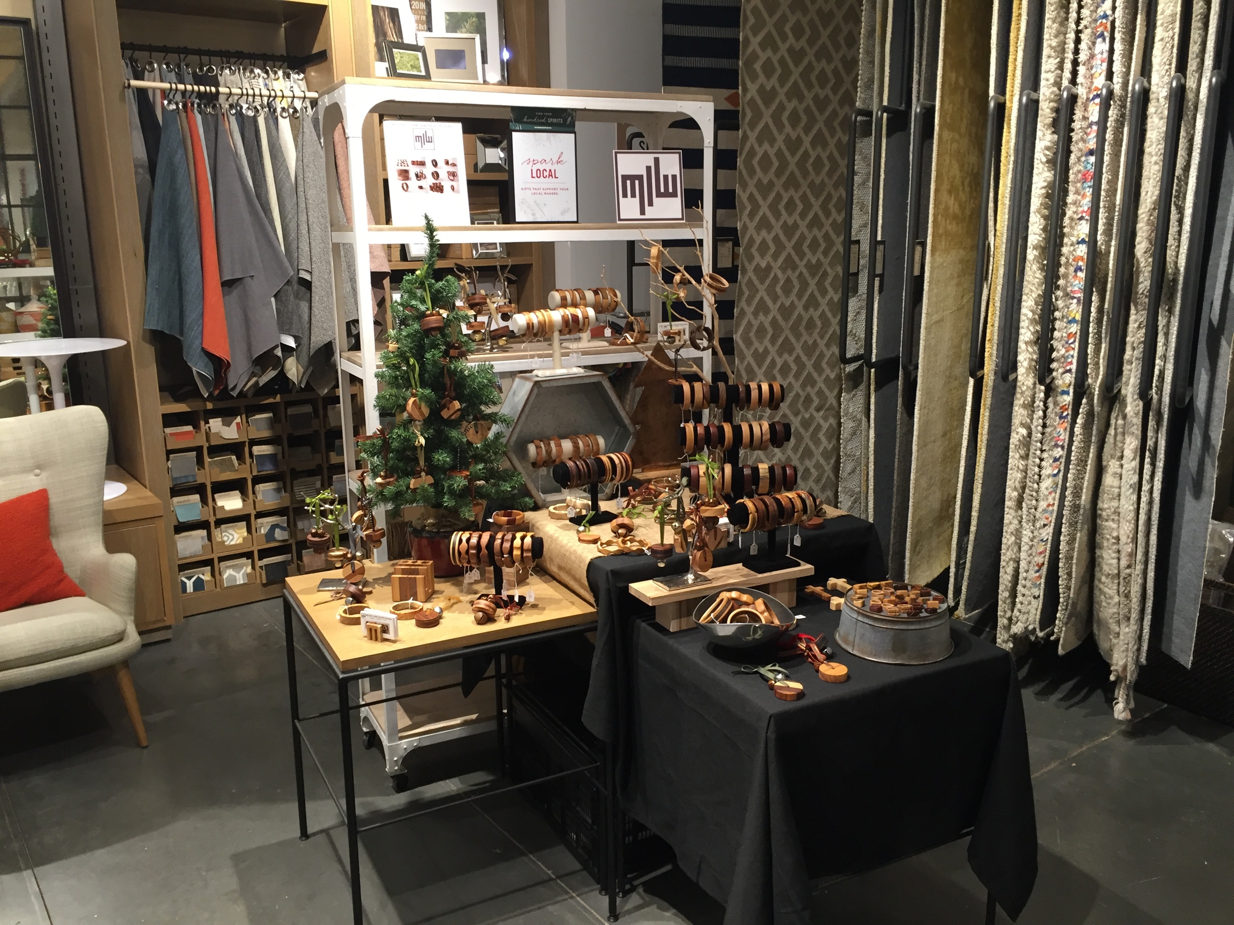 Featured Artist - 23 Days of Gifts Local Artist Pop-Up - West Elm at Avalon , Alpharetta, GA. December 2015
