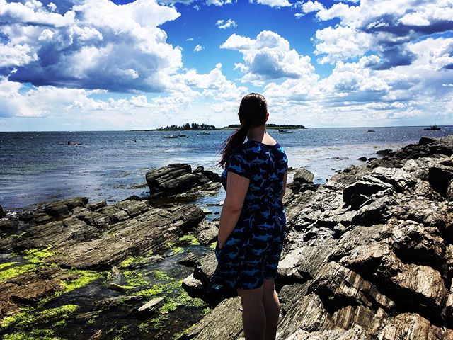 she smells sea smells by the sea shore five times fast #maine #summerbrigette #gooutside