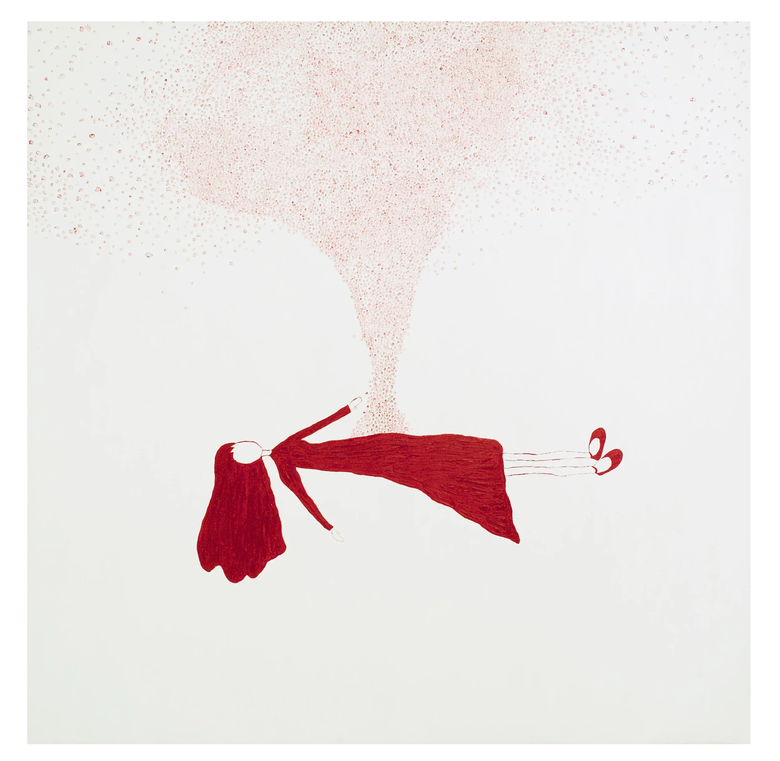 Butterflies, (acrylic on canvas 185 x 185cm, 2008).