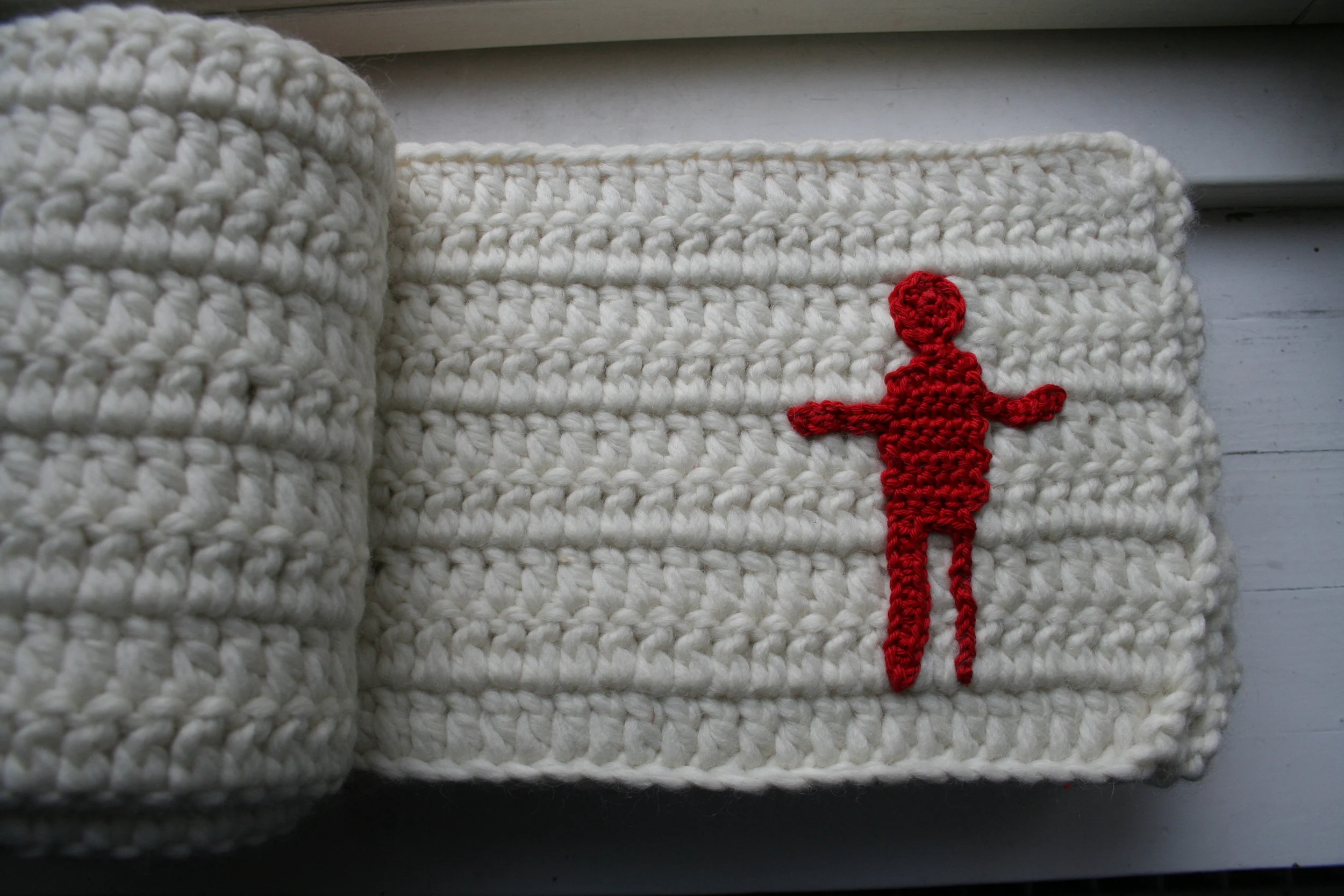 Flop Book, (crochet Flip Book, 30cm x 25cm x 10cm, 2010).
