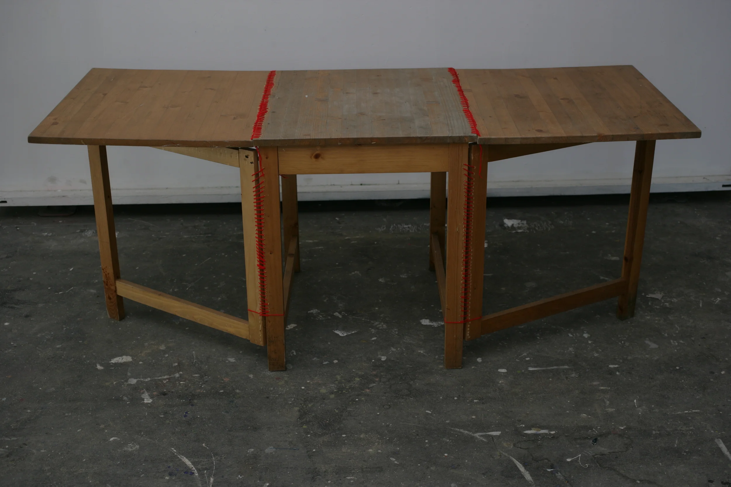 Proof of Failure (Table), (found furniture, embroidery, 2008).